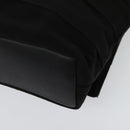 Salvatore Ferragamo Chain Vala Shoulder Bag Canvas Black Gold Auth 133753-13