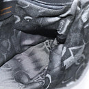 Salvatore Ferragamo Chain Vala Shoulder Bag Canvas Black Gold Auth 133753-17