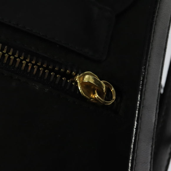Salvatore Ferragamo Vala Vala Backpack Suede Black Gold Auth 133755