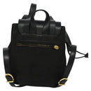 Salvatore Ferragamo Vala Vala Backpack Suede Black Gold Auth 133755-3