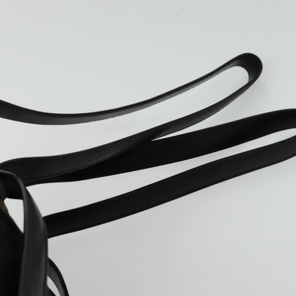 Salvatore Ferragamo Vala Vala Backpack Suede Black Gold Auth 133755