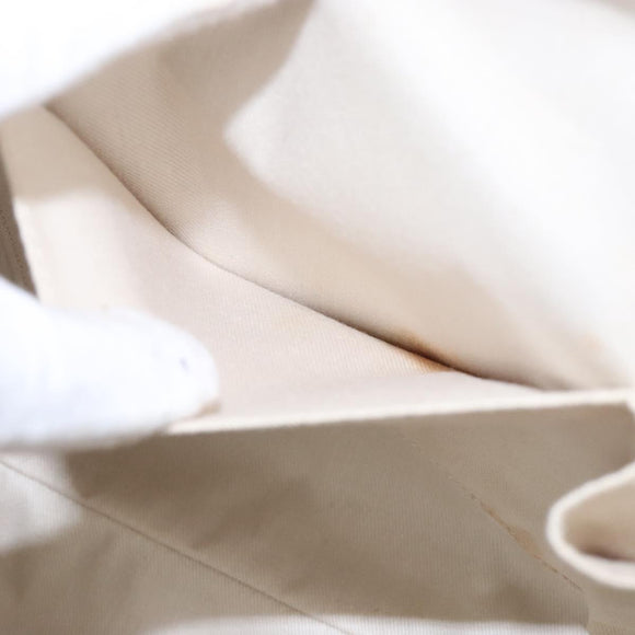 Salvatore Ferragamo Gancini Hand Bag Leather Wicker Black Silver Auth 133756