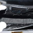 Salvatore Ferragamo Gancini Hand Bag Leather 2way Black Gold Auth 133757-9