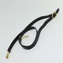 Salvatore Ferragamo Gancini Hand Bag Leather 2way Black Gold Auth 133757-11
