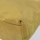 PRADA Shoulder Bag Nylon Plastic Yellow Silver Auth 133760-8