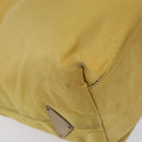 PRADA Shoulder Bag Nylon Plastic Yellow Silver Auth 133760-15