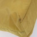 PRADA Shoulder Bag Nylon Plastic Yellow Silver Auth 133760-17