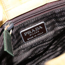 PRADA Shoulder Bag Nylon Plastic Yellow Silver Auth 133760-16