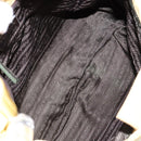 PRADA Shoulder Bag Nylon Plastic Yellow Silver Auth 133760-17