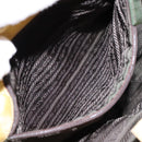 PRADA Shoulder Bag Nylon Plastic Yellow Silver Auth 133760-20