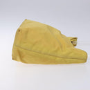 PRADA Shoulder Bag Nylon Plastic Yellow Silver Auth 133760-3