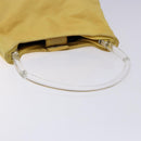 PRADA Shoulder Bag Nylon Plastic Yellow Silver Auth 133760-7