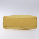 PRADA Shoulder Bag Nylon Plastic Yellow Silver Auth 133760-5