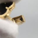 Van Cleef & Arpels Vintage Alhan Cuffs 18K Gold Tone Black Auth 133768M-14