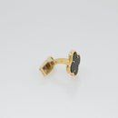 Van Cleef & Arpels Vintage Alhan Cuffs 18K Gold Tone Black Auth 133768SM-6