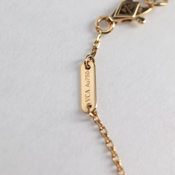 Van Cleef & Arpels Sweet Alhambra Papillon Bracelet Au750 Gold Auth 133771M