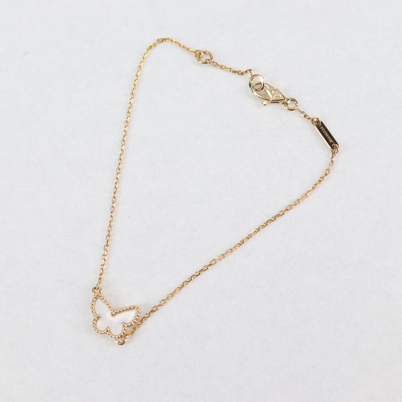 Van Cleef & Arpels Sweet Alhambra Papillon Bracelet Au750 Gold Auth 133771M