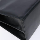 Salvatore Ferragamo Gancini Hand Bag Leather 2way Navy Gold Auth 133776-16