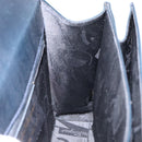 Salvatore Ferragamo Gancini Hand Bag Leather 2way Navy Gold Auth 133776-22