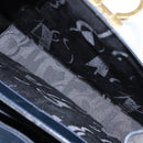 Salvatore Ferragamo Gancini Hand Bag Leather 2way Navy Gold Auth 133776-26