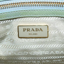 PRADA Galleria Hand Bag Safiano leather 2way Gold Light green Auth 133778-22
