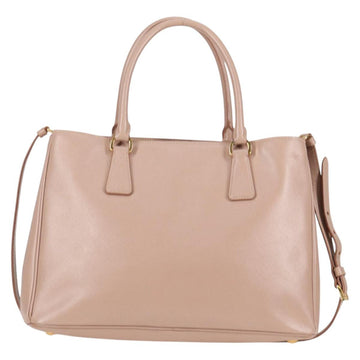 PRADA Galleria Hand Bag Safiano leather 2way Pink Gold Auth 133779 - 0