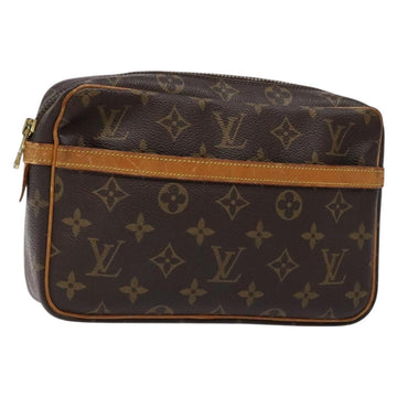 LOUIS VUITTON Monogram Compiegne 23 Clutch Bag M51847 LV Auth 133781