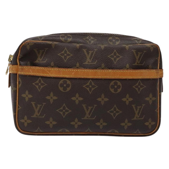 LOUIS VUITTON Monogram Compiegne 23 Clutch Bag M51847 LV Auth 133781