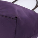 PRADA Tote Bag Nylon Purple Gold Auth 133783-8