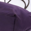 PRADA Tote Bag Nylon Purple Gold Auth 133783-16