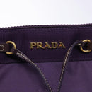 PRADA Tote Bag Nylon Purple Gold Auth 133783-9