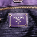 PRADA Tote Bag Nylon Purple Gold Auth 133783-20