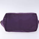 PRADA Tote Bag Nylon Purple Gold Auth 133783-5