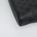 GUCCI GG Supreme Sherry Line Shoulder Bag PVC Black Red Navy 523599 Auth 133793-10