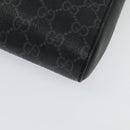 GUCCI GG Supreme Sherry Line Shoulder Bag PVC Black Red Navy 523599 Auth 133793-11