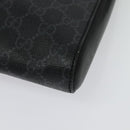 GUCCI GG Supreme Sherry Line Shoulder Bag PVC Black Red Navy 523599 Auth 133793-13