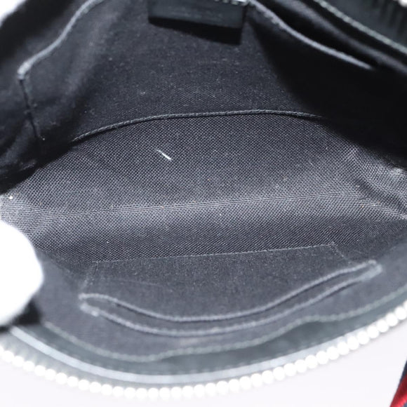 GUCCI GG Supreme Sherry Line Shoulder Bag PVC Black Red Navy 523599 Auth 133793