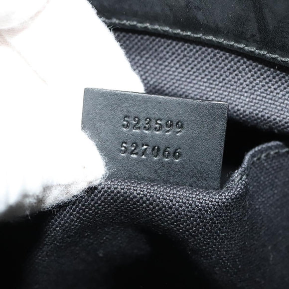 GUCCI GG Supreme Sherry Line Shoulder Bag PVC Black Red Navy 523599 Auth 133793