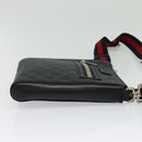 GUCCI GG Supreme Sherry Line Shoulder Bag PVC Black Red Navy 523599 Auth 133793-5