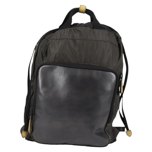 Berluti Backpack Nylon Khaki Auth 133812