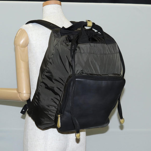 Berluti Backpack Nylon Khaki Auth 133812
