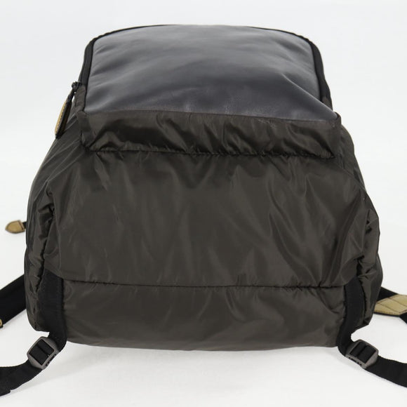 Berluti Backpack Nylon Khaki Auth 133812