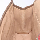 GUCCI GG Supreme Web Sherry Line Clutch Bag PVC Beige Gold 89 01 030 Auth 133814-18