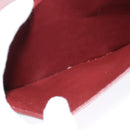 CARTIER Must Line Shoulder Bag Leather Bordeaux Gold Auth 133817-21