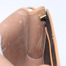 Christian Dior Honeycomb Canvas Shoulder Bag PVC Black Gold Auth 133834-18