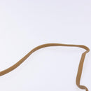 Christian Dior Honeycomb Canvas Shoulder Bag PVC Black Gold Auth 133834-8