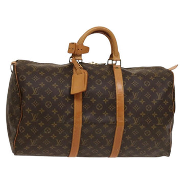 LOUIS VUITTON Monogram Keepall 50 Boston Bag M41426 LV Auth 133836