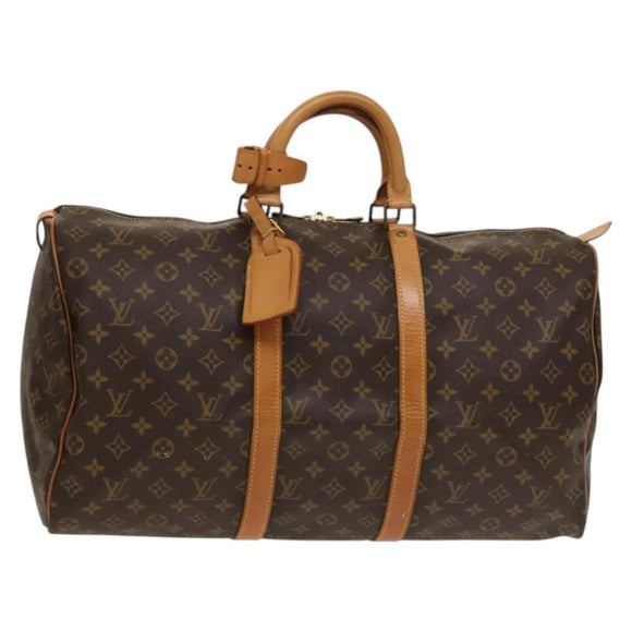 LOUIS VUITTON Monogram Keepall 50 Boston Bag M41426 LV Auth 133836