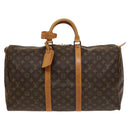 LOUIS VUITTON Monogram Keepall 50 Boston Bag M41426 LV Auth 133836-13