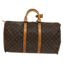 LOUIS VUITTON Monogram Keepall 50 Boston Bag M41426 LV Auth 133836-2